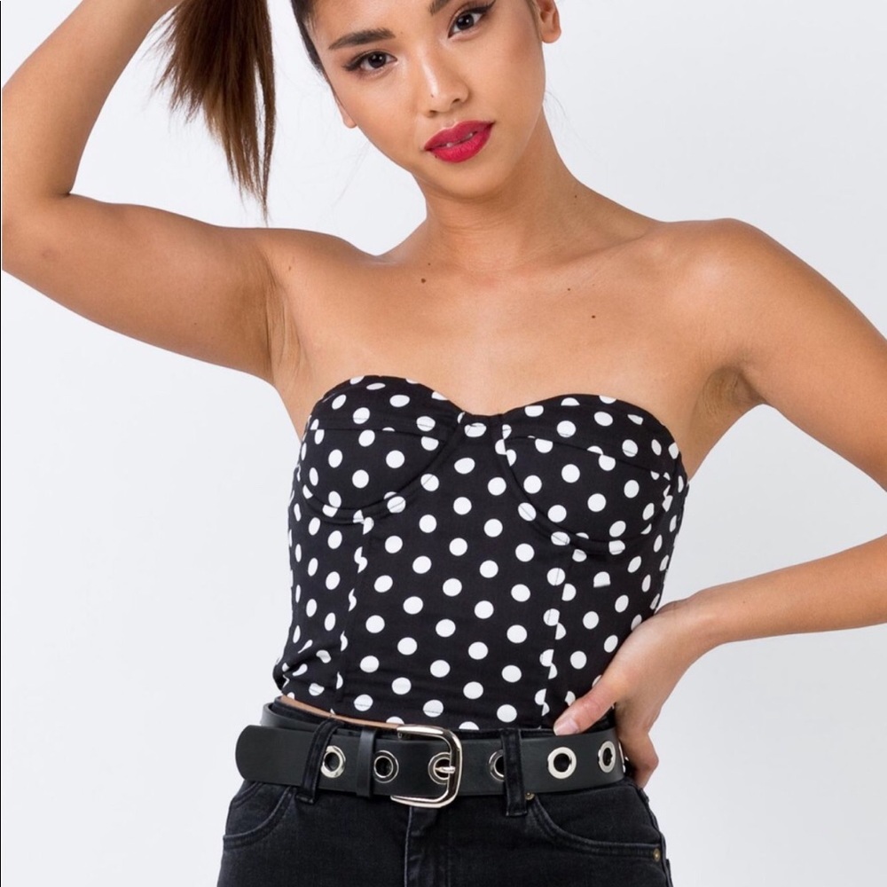 Princess Polly polka dot bustier